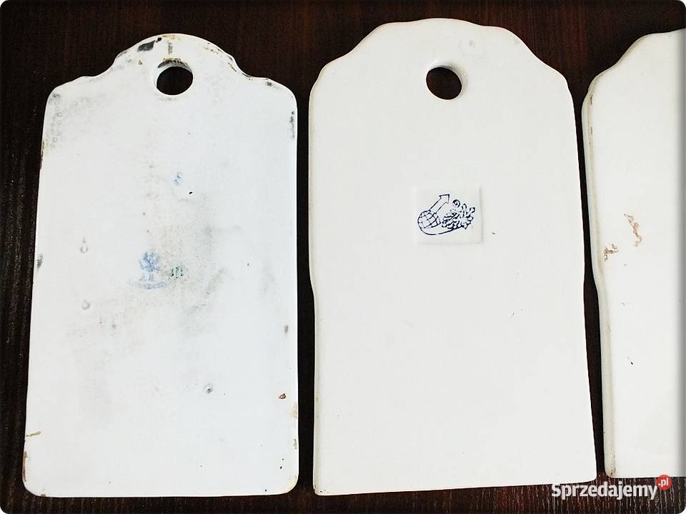 Secesyjne Porcelanowe Deski do krojenia z XIXw lubuskie Żary