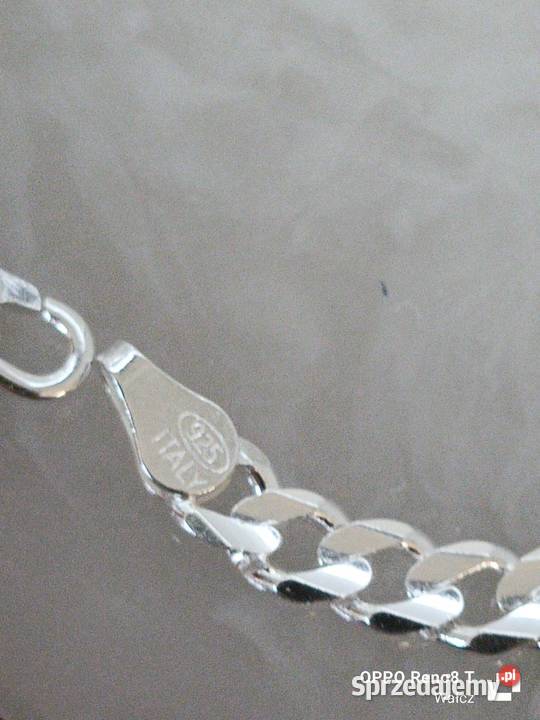 Srebrna Nowa bransoletka dł21pr925 Wałcz
