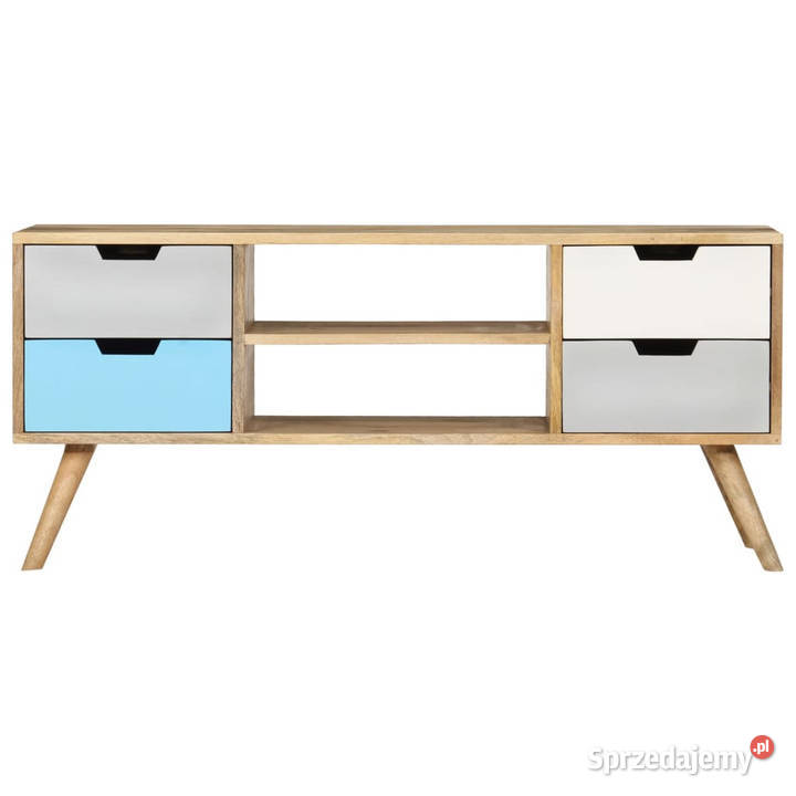 Szafka pod TV 110 x 35 x 48 lite drewno mango Warszawa