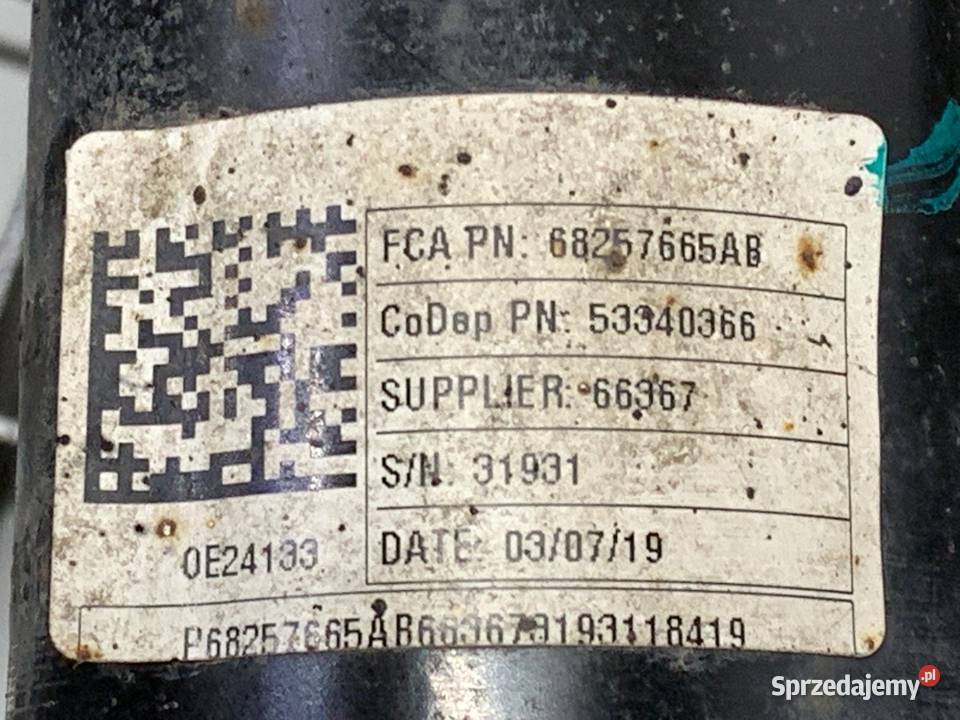 AMORTYZATOR LEWY PRZÓD ZE SPRĘŻYNĄ JEEP COMPASS osobowe podkarpackie