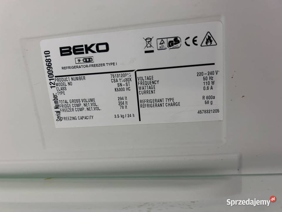 Lodówka BEKO 171 A nowa Transport Gwarancja mazowieckie Warszawa