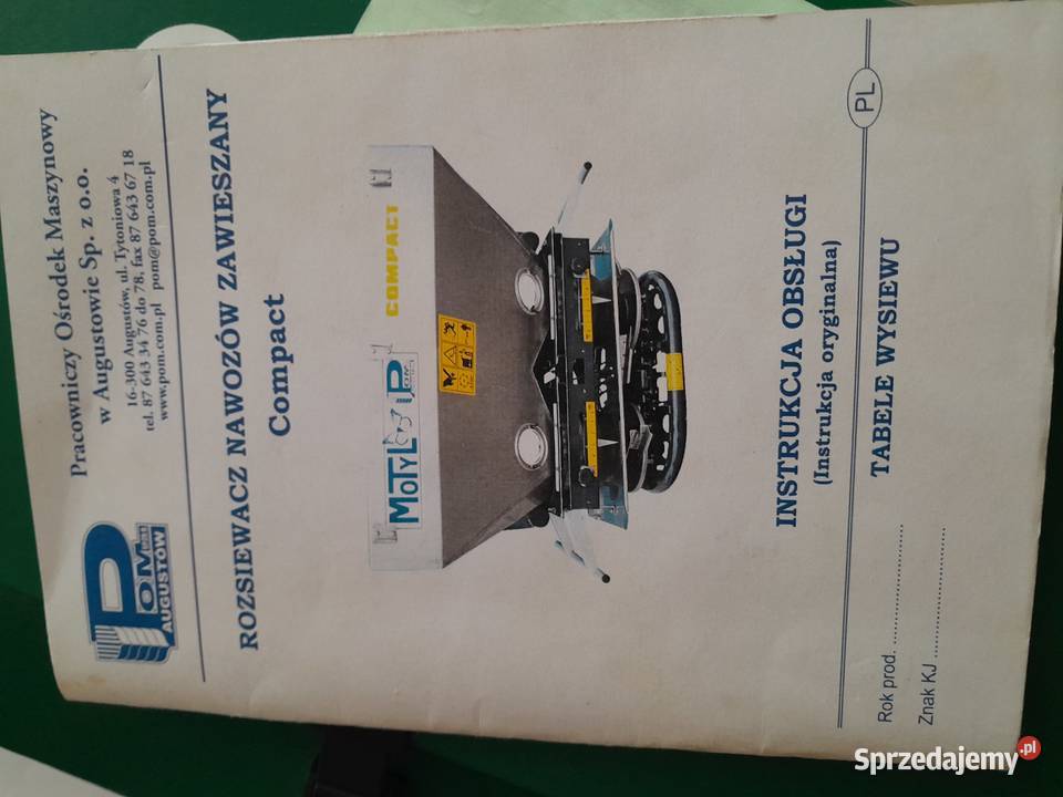 Rozsiewacz Pom Augustów Compact nieuszkodzony Lipsk sprzedam
