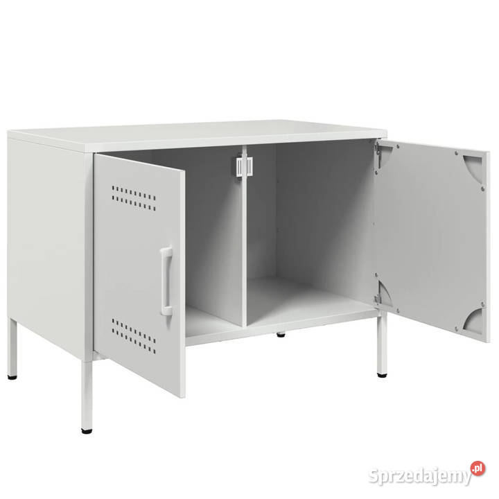Szafki pod telewizor 2 białe 68x39x505 stalowe Warszawa