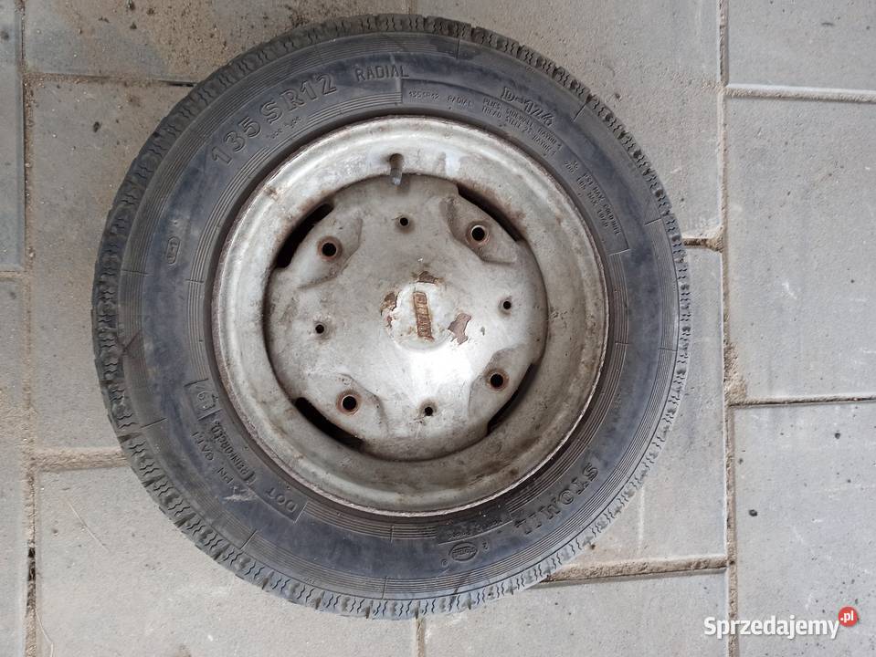 Felgi cytrynki FIAT opony Stomil D124 Fiat 126p Średnica 12" Opony i felgi Poznań
