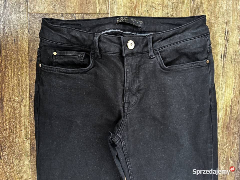 Spodnie Zara S jeansy Zara jeansy slim wysoki Zara