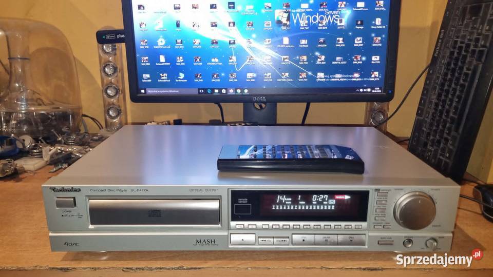 Odtwarzacz CD Technics SLP477A srebrny z pilotem Odtwarzacze CD i MD sprzedam