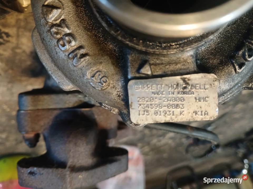 Turbina turbosprężarka 282012A000 11CRDI Hyundai osobowe małopolskie Radłów