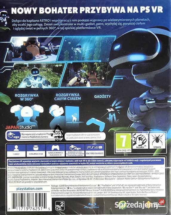 ASTRO BOT RESCUE MISSION PLAYSTATION 4 4 NOWA małopolskie sprzedam