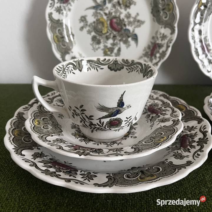 2x Trio Ridgway Staffordshire Anglia Porcelana i szkło sprzedam