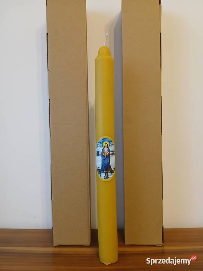 Świeca gromnica 100 naturalny wosk pszczeli Sędziszów Małopolski