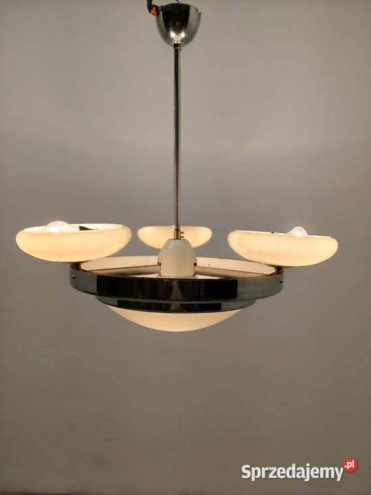 lampa wisząca sufitowa art Deco vintage lata Radomsko