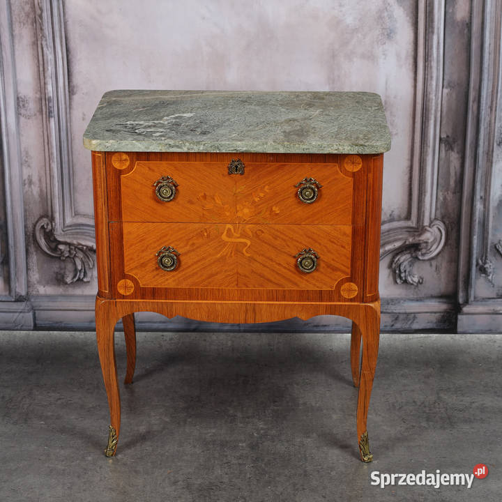 ARTexpert Komoda Ludwik marmurowy blat vintage