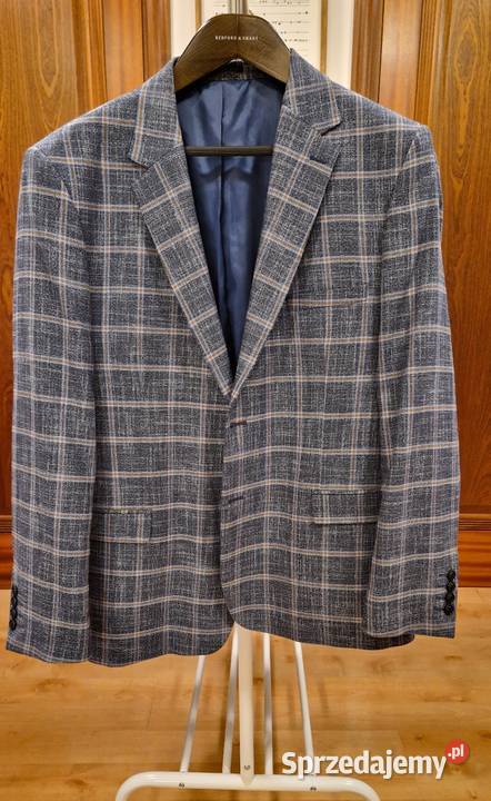 Męska MARYNARKA Pako Lorente Rozmiar 60 krata Rozmiar XXL sprzedam