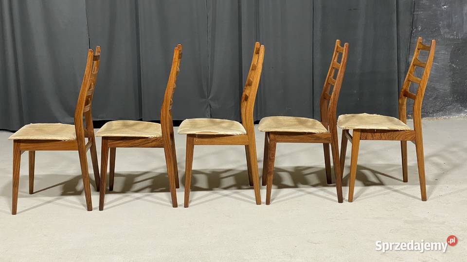 Komplet 5 krzeseł vintage Casala Niemcy lata 60