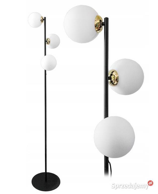 LAMPA STOJĄCA PODŁOGOWA KULE LOFT ZŁOTA 165 Choroszcz