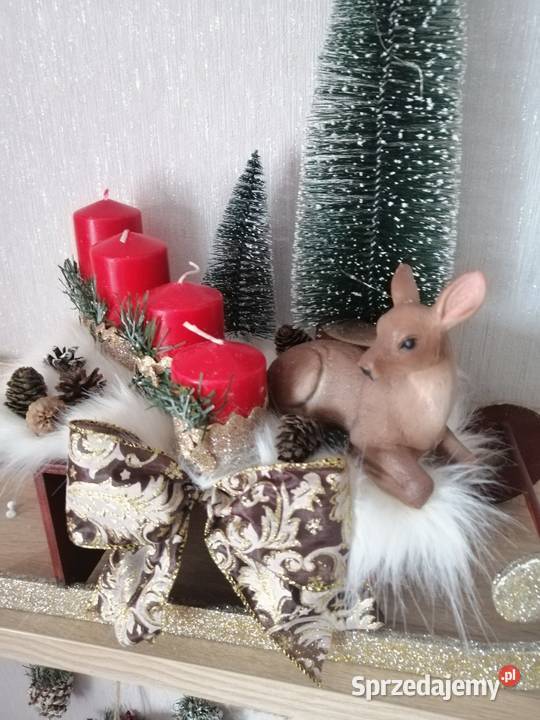 Stroik świąteczny Bożo Narodzeniowy na saniach Katowice