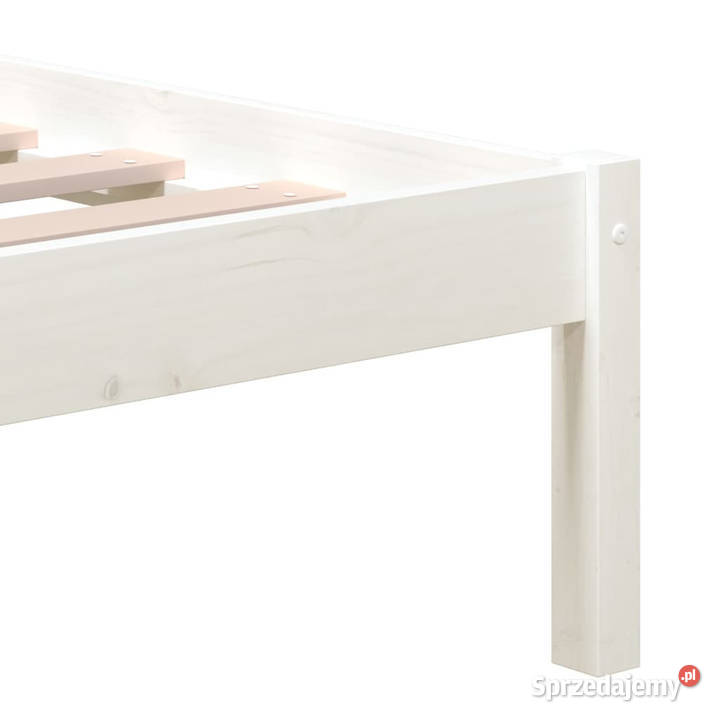 Rama łóżka biała lite drewno sosnowe 200 x 200 Łóżka Warszawa