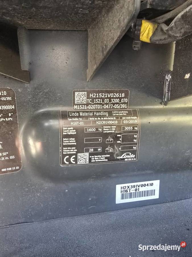 LINDE H16T02 2019 import Niemcy sprzedam