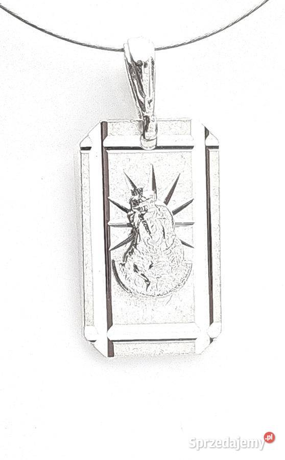 Matka Boska Ostrobramska medalik srebrny pr 925 Poznań