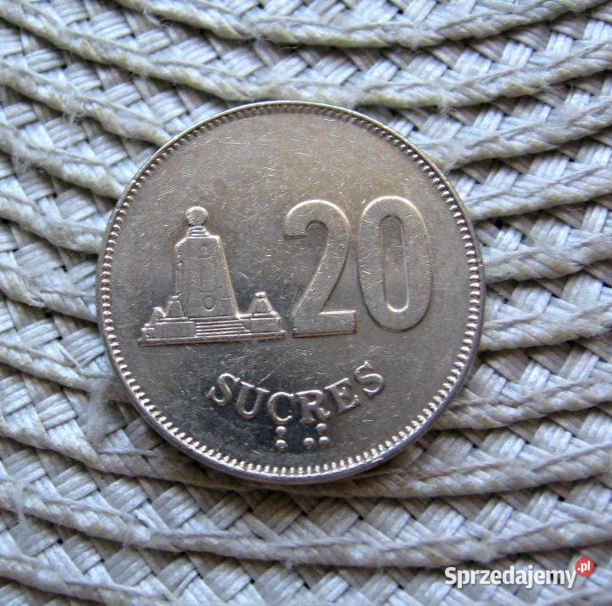 Ekwador 20 Sucre 1988r wielkopolskie Kalisz sprzedam