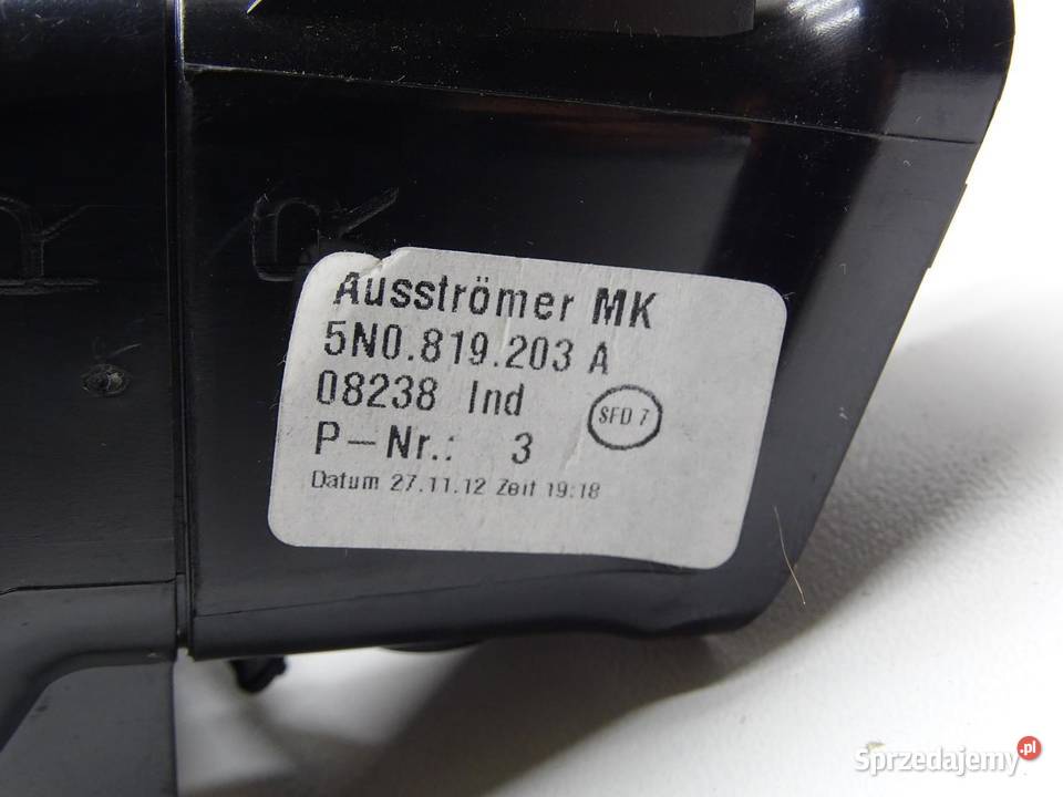 KRATKA NAWIEWU TYŁ TYLNA TUNELU 5N0819203A VW osobowe