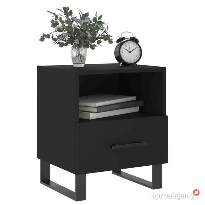Szafki nocne 2 czarne 40x35x475 WM827487 mazowieckie Warszawa