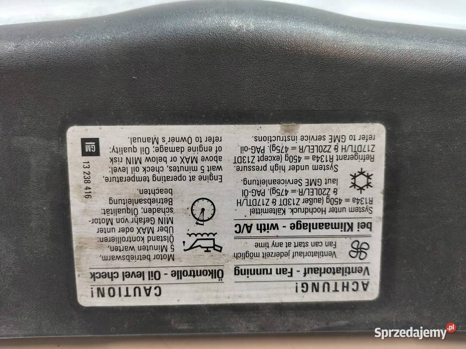 ATRAPA GRILL 13136136 Opel Zafira II 2005
