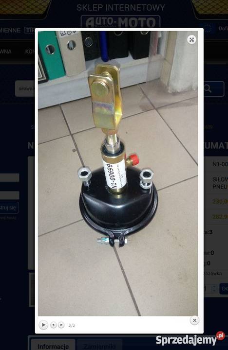 Siłownik hamulca hydrauliczno pneumatyczny 20 Brzozówka
