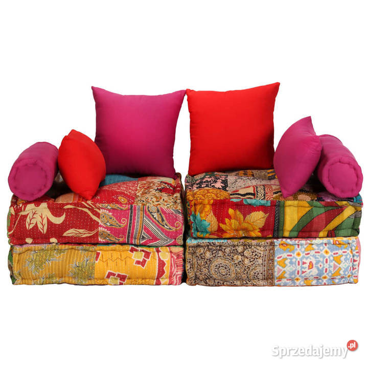Puf modułowy 2osobowy patchwork tkanina WM244985 mazowieckie Warszawa