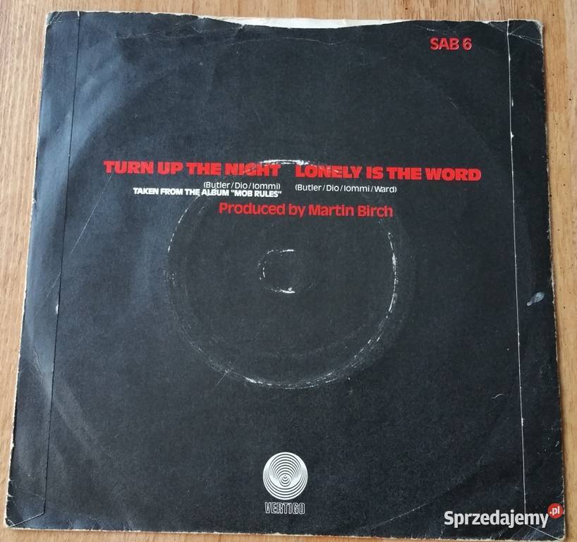 Black Sabbath Turn Up The Night 7zUK Kraków