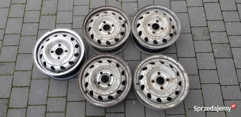 5 sztuk felg stalowych oryginalnych Opel 4x100