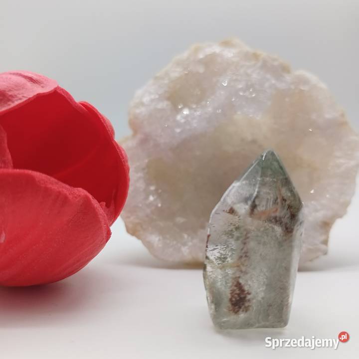 Naturalny kwarc fantomowy stożek 32mm kolekcja warmińsko-mazurskie Olsztyn sprzedam