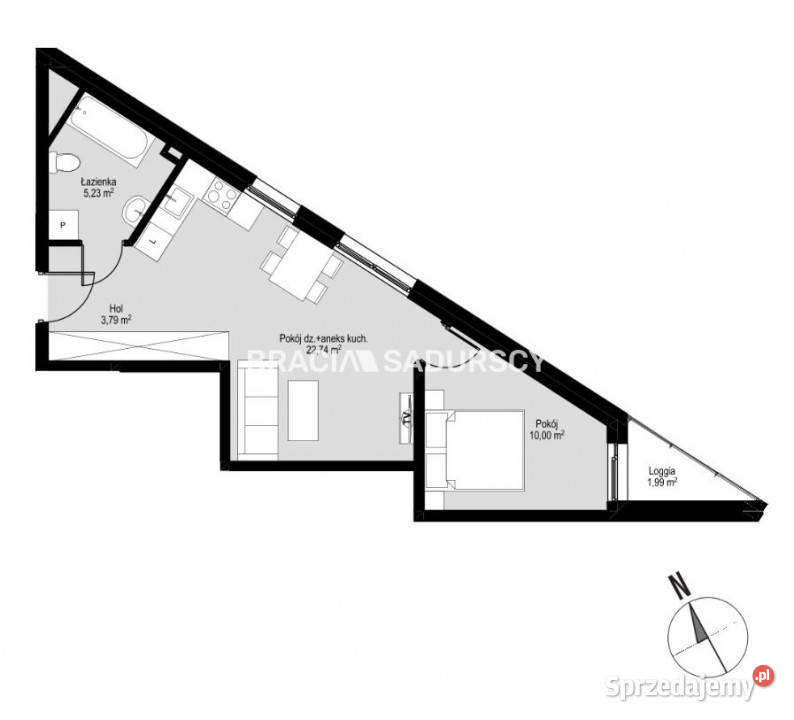 sprzedaży mieszkania Kraków Józefa Łepkowskiego 41.76m2 sprzedam