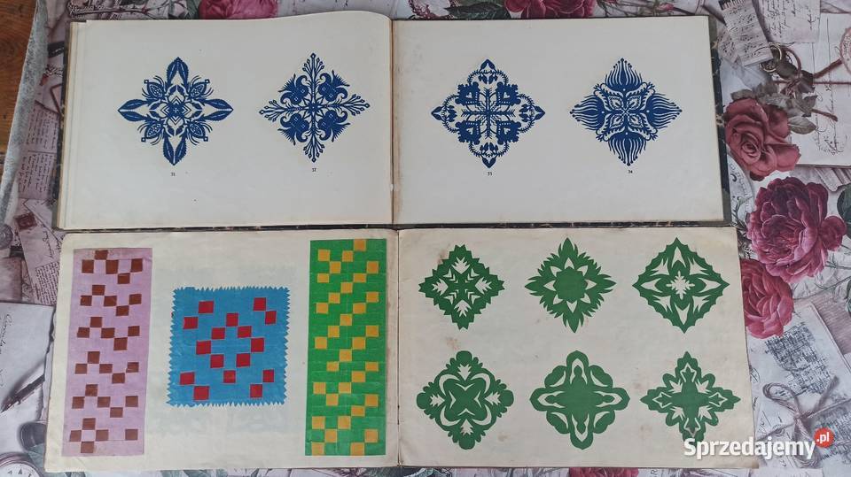 Przedwojenne wycinanki roboty ręczne i rysunki łódzkie Wieluń sprzedam