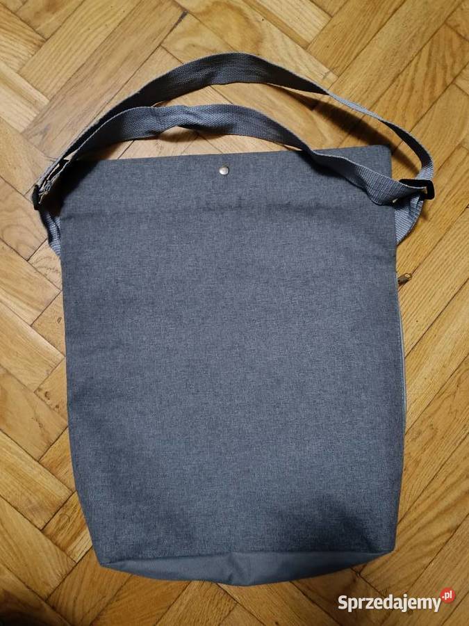 Torba szara z boku kieszeń na zamek Gdańsk