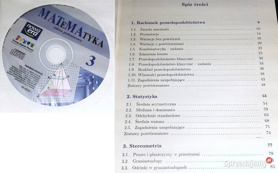 Matematyka 3 Zakres podstawowy W Babiański L Chełm