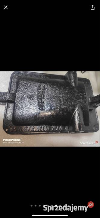 Lampa retro odrestaurowana firmy Polam Wilkasy