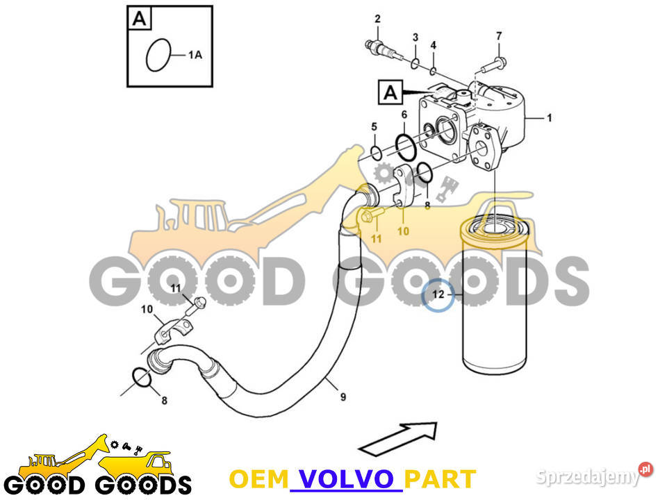 VOLVO FILTR SKRZYNI BIEGÓW 11037868 Władysławów sprzedam