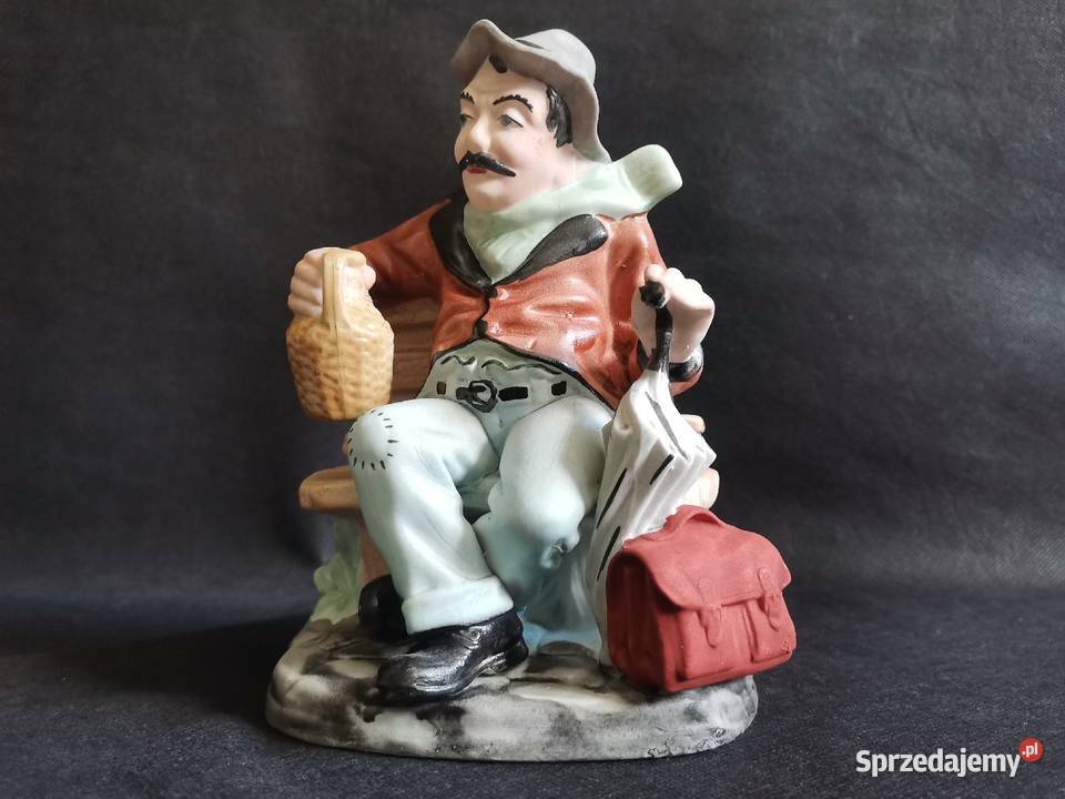 Stara figurka porcelanowa Cygan porcelana Apro śląskie Katowice
