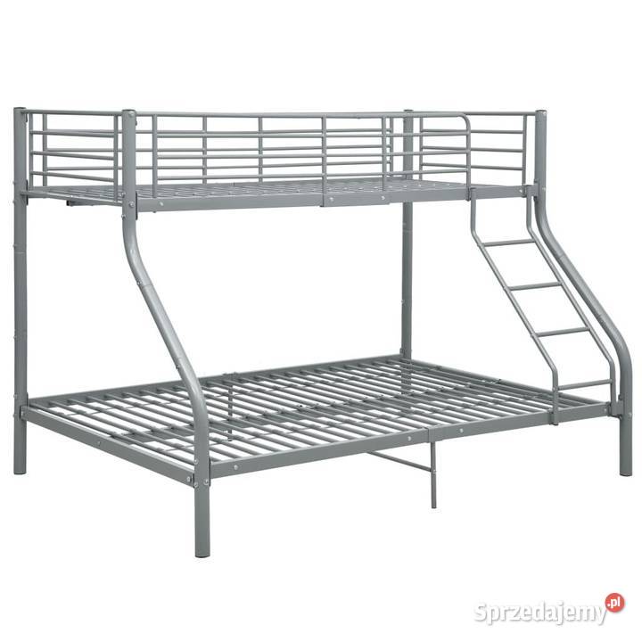 Rama łóżka piętrowego szara metalowa 140x200 Warszawa