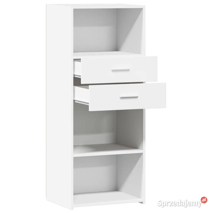 Wysoka szafka biała 50x425x124 materiał Warszawa