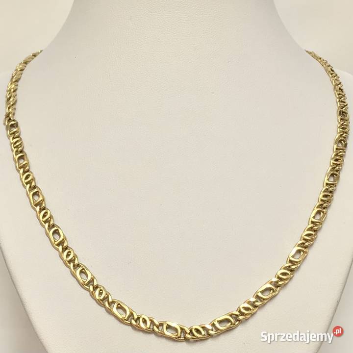 Złoty ŁAŃCUSZEK damski 750 18K cudowny splot mazowieckie Warszawa