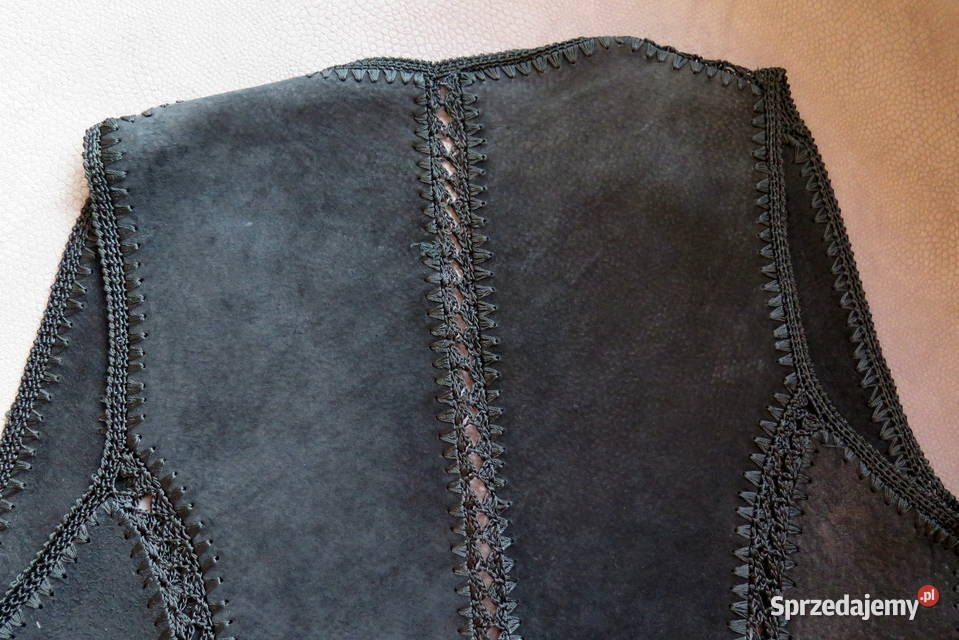 Piękna niepowtarzalna dekoracyjna kamizelka r M wielkopolskie Komorniki