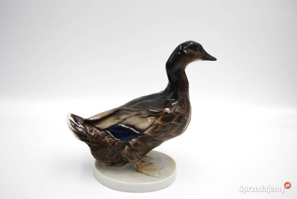Porcelanowa figura Rosenthal Kaczka projekt Poznań