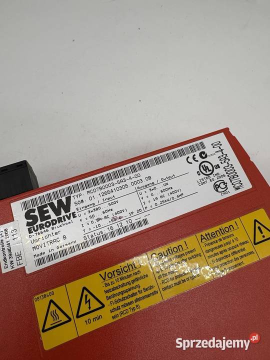 SEW Eurodrive MC07B00035A34S0 025kW 1A with