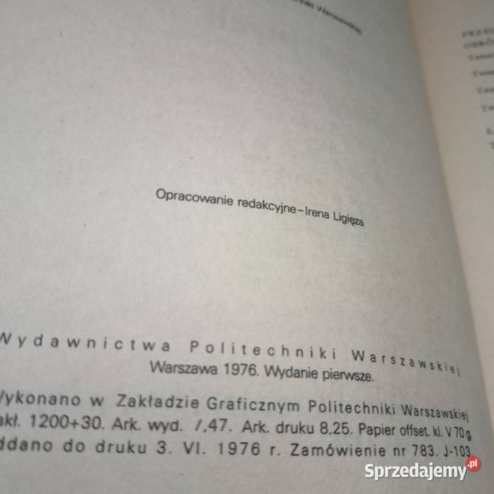 Technologia przyrządów precyzyjniych książki technika, nauki techniczne Warszawa
