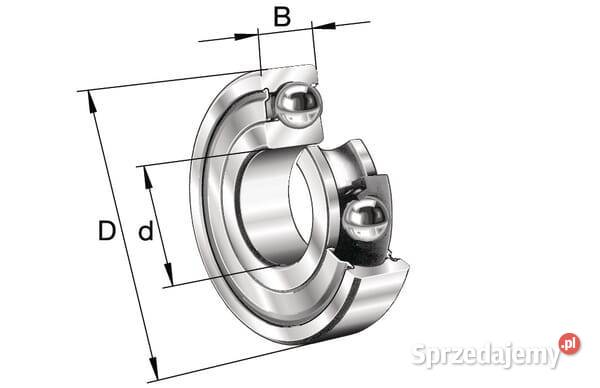 Łożysko kulkowe zwykłe 25x62x17 mm INAFAG Kamionna