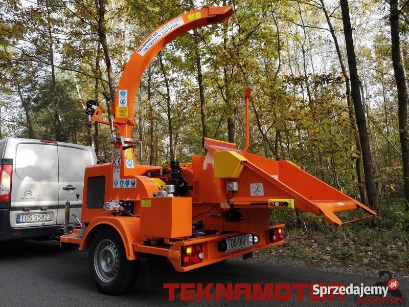 TEKNAMOTOR mobilny rębak bębnowy Skorpion 280 Ostrowiec Świętokrzyski