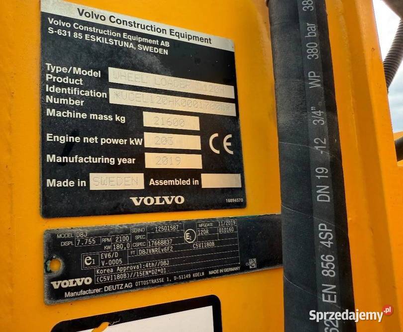 Ladowarka kolowa Volvo L 120 H Warszawa