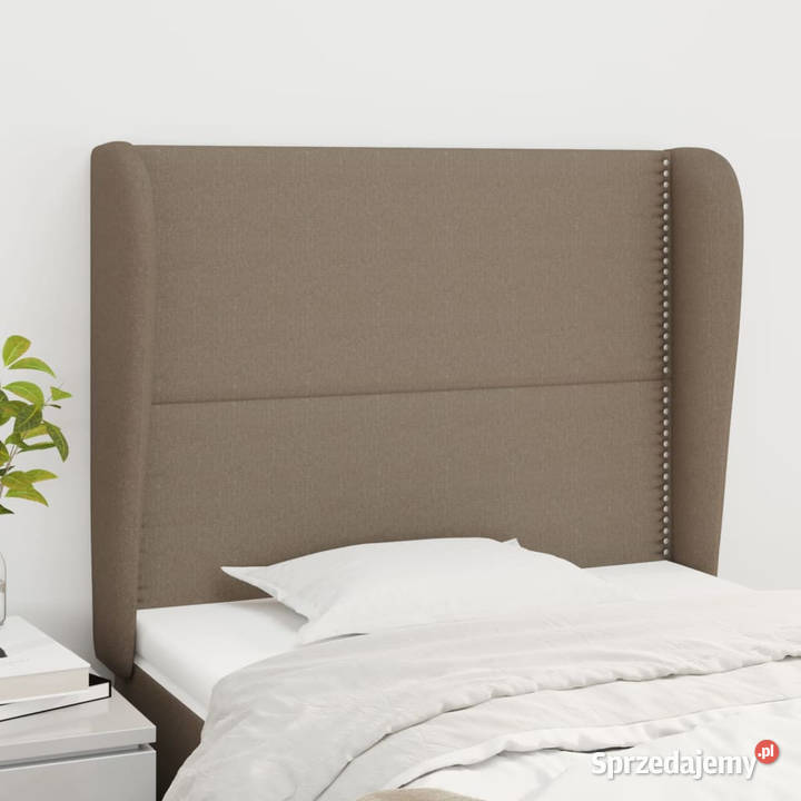Zagłówek uszak taupe 103x23x118128 tkanina Warszawa